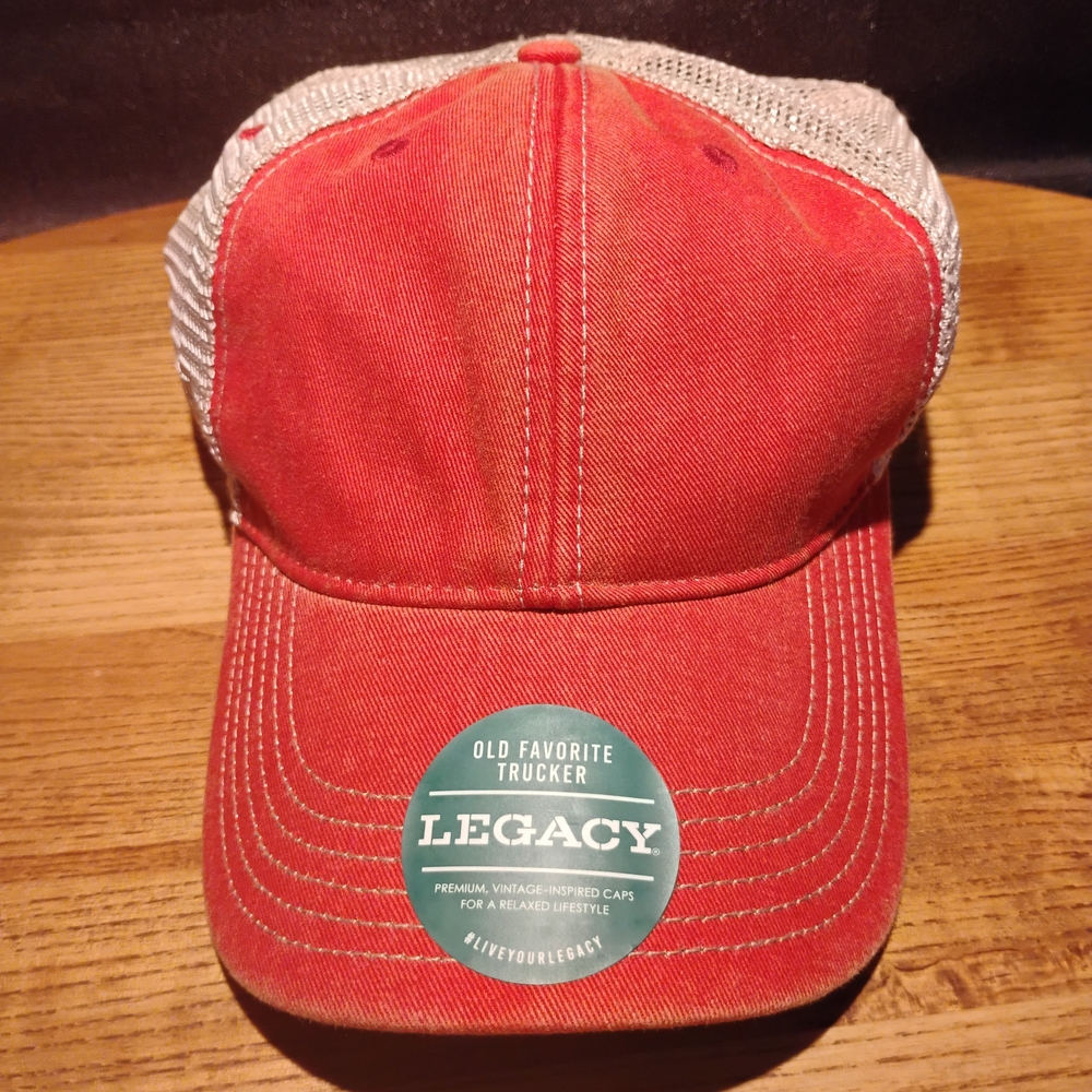 Legacy Red and Beige Trucker Hat